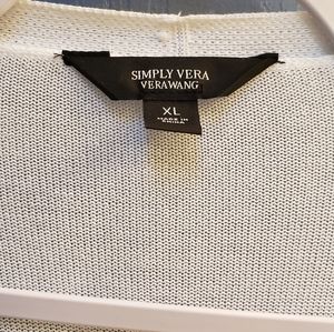 Simply Vera Wang Cardigan White XL